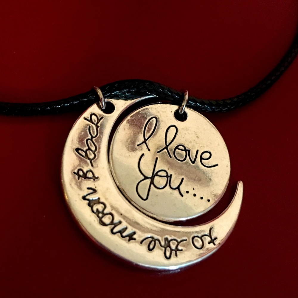 Cord Necklace—I Love You To The Moon and Back